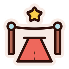 celebrity red carpet icon sticker