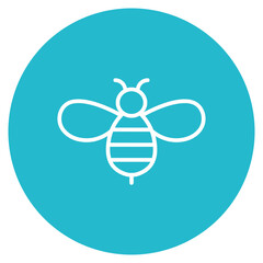 Honeybee icon vector image. Can be used for Carnival. © SAMDesigning