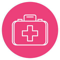 Fototapeta premium First Aid Kit icon vector image. Can be used for Shooting.