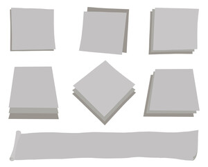 メモ用紙のイラスト