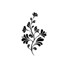 Elegant botanical silhouette concept for sophisticated design projects and decorative accents