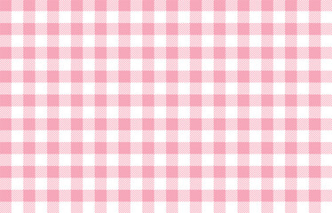Naklejka premium pastel pink seamless buffalo plaid pattern background, chequered pattern fabric design