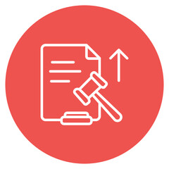 Appeals Process icon vector image. Can be used for Compliance And Regulation.