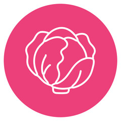 Cabbage icon vector image. Can be used for Agriculture.