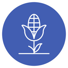 Corn Field icon vector image. Can be used for Agriculture.