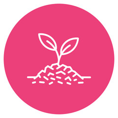 Mulching icon vector image. Can be used for Agriculture.