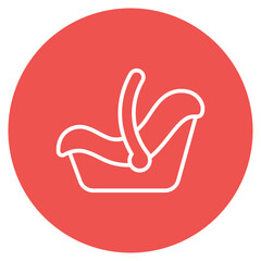 Infant Car Seat icon vector image. Can be used for Maternity.