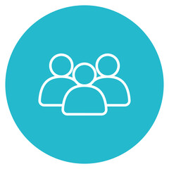 Crowd icon vector image. Can be used for Artist Studio.