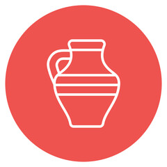 Copper Artifact icon vector image. Can be used for Archeology.