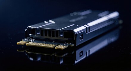 Sleek Modern Computer Graphics Card with High Performance Design