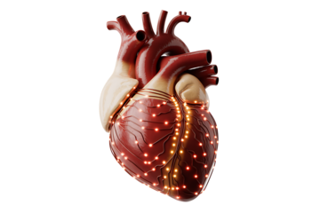 3D Health Technology Concept Isolated on White Background,Futuristic Healthcare Technology 3D Illustration on White, Digital Health Technology Concept with Medical Data 3D,Modern Healthcare Technology