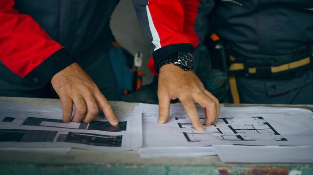 Installation Crew Collaborates Meticulously To Achieve Precise Floor Measurements And Alignment