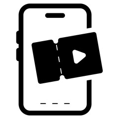 online movie ticket booking icon