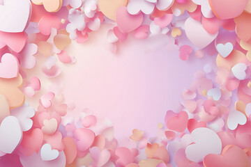 ハート形のデザイン背景