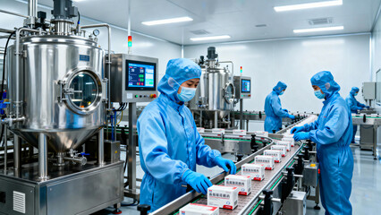 technician working in factory