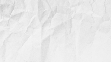 Crumpled paper texture black background. White wrinkled sheet. Overlay effect image