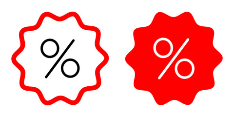 Modern Sale Discount Badge Collection for Marketing Promotion