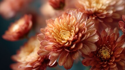 close up of dahlia flower