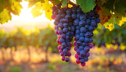 grapes in vineyard
