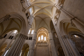Naklejka premium Vezelay Basilica Saint Mary Magdalene church interior