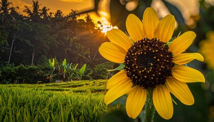 sunflowers in the morning