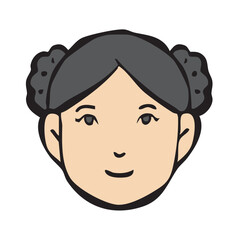 Fototapeta premium アイコン_人物・女性・外国人・国籍