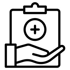 Fototapeta premium Healthy, society, protection, service, emergency, doctor, treatment, medical, report, diagnosis, health, prevention, icon vector illustration