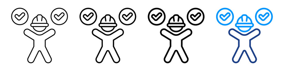 Ergonomic Icon Different Style Outline Collection Set.