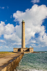 Gatteville lighthouse standing tall along Normandy coast
