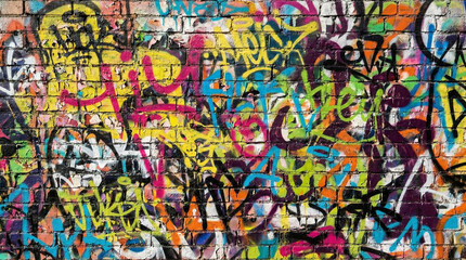 Vibrant Graffiti Wall