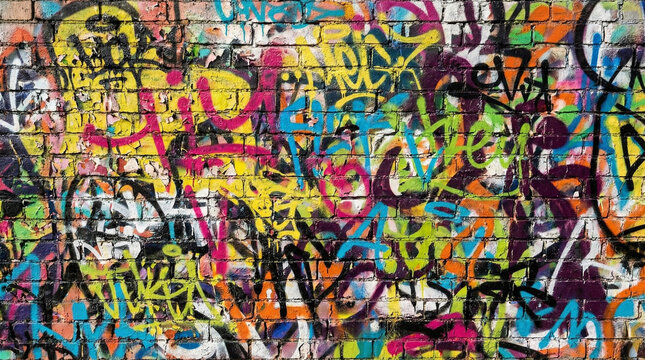 Vibrant Graffiti Wall