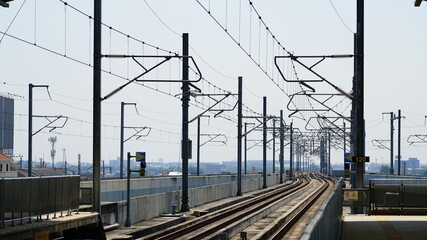 railway in the morning
