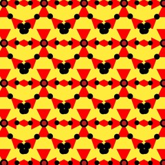 Seamless pattern with colorful