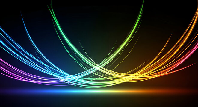 abstract colorful wave background - Powered by Adobe