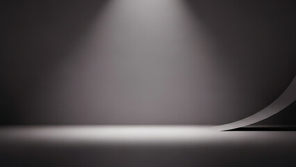 Spotlight on a Curve A Minimalist Studio Background with a Dramatic Spotlight Effect