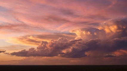 cloudy and clourful sunset
