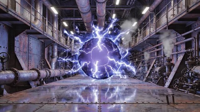 Electric explosion in industrial factory setting