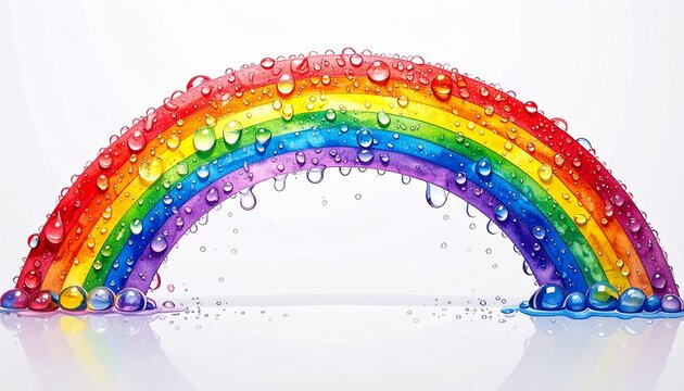 rainbow in the shape of a rainbow