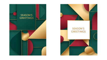 christmas card with christmas tree