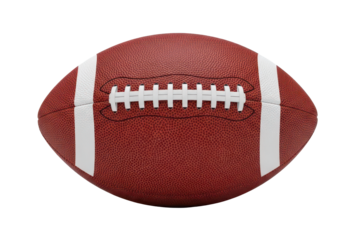 American football ball isolated on transparent background