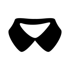 Shirt Collar Icon Silhouette Vector Illustration