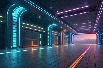 futuristic-technology-background-with-neon-accents