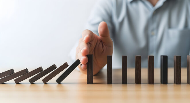 A strategic intervention to prevent a domino effect, safeguarding stability and minimizing risks, ensuring a resilient and secure business future now.