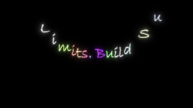 Break limits build success handwritten white text on black background