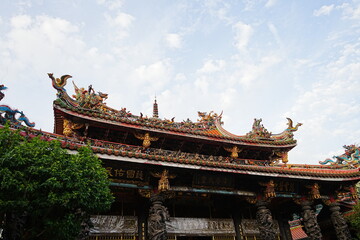 Lungshan or Longshan Temple in Taipei, Taiwan - 台湾 台北 龍山寺