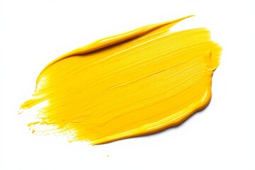 Yellow Paint Swatch - Abstract Background Texture
