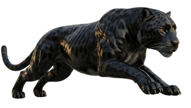Black Dog Standing,Realistic black dog standing pose isolated on white background