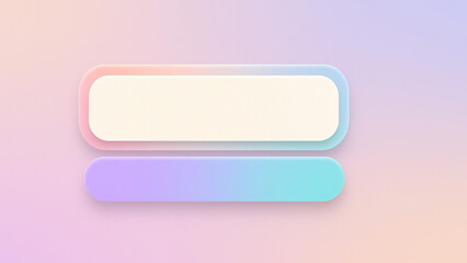 Modern button design on a pastel background, for a website. A clean and modern design with vibrant colors, simple shapes, and a minimalist aesthetic. isolated on a transparent background