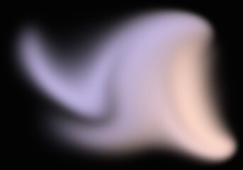 Abstract Fluid Pastel Gradient Swirl on Black Background Wallpaper