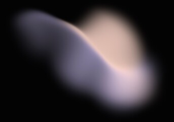 Abstract Fluid Pastel Gradient Swirl on Black Background Wallpaper